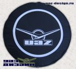 Чехол запасного колеса с эмблемой UAZ (в/кожа)