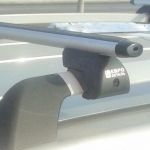 Багажник на рейлинги «Евродеталь» (135 см) аэродинамика алюминий (к-т 2 шт)