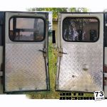 Обивка задних дверей УАЗ 452 алюминий (к-т 2 шт)